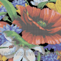 Миледи СЛ-3035 Букет цветов, схема под бисер