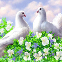 Миледи СЛ-3108 Люблю тебя, схема под бисер