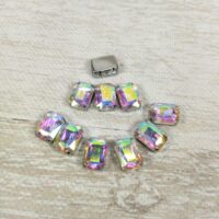 Пришивные Акрил Стразы Прямоугольные 10*14мм