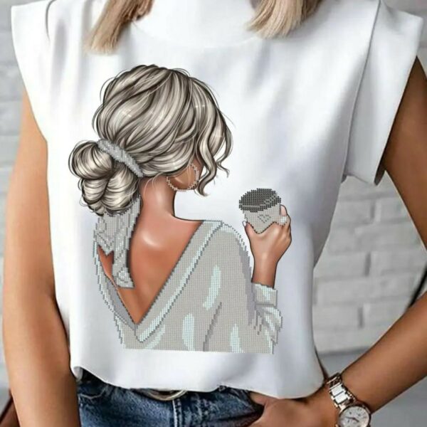 Юма Блуза для вишивки БЛ2 Лілія p.2XL