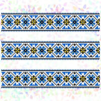 Флізелін водорозчинний К372 Волошки 20*30см