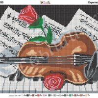 Фея Вышивки ВП-289 Скрипка и пианино, схема под бисер