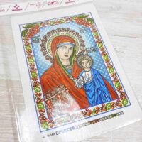 Схема для вишивки нитками А4-16-160 Дева Мария 30*21см