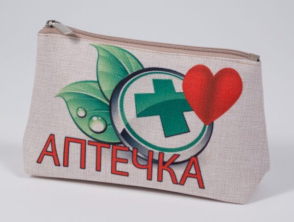 Косметичка 9060 из холста с нанесенным рисунком