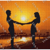 ДАНА-3229 Заход солнца, схема под бисер