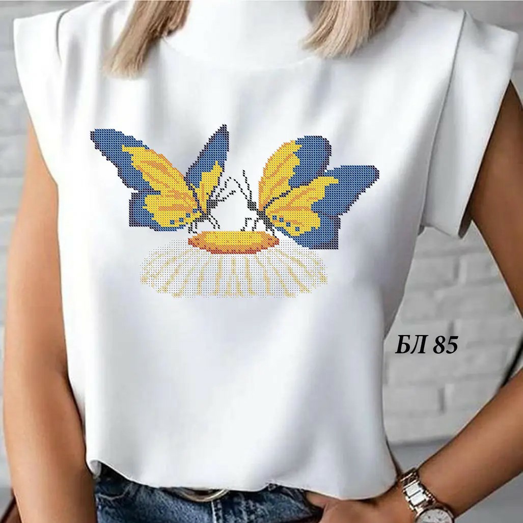 Юма Блуза для вишивки БЛ85 Лілія p.S