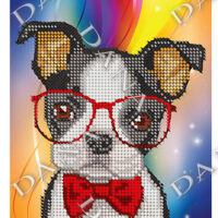 ДАНА-1218 Французкий бульдог, схема под бисер