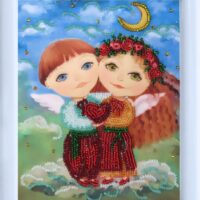 Butterfly 962 Ангелочки влюблены, схема для вышивания бисером