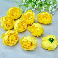 Квітка півонії 6см НД97 жовта