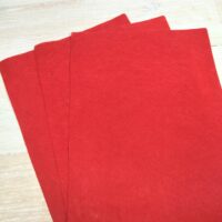 Фетр листовой (полиэстер) 20*30см 1мм красный
