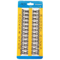 Гачки застібки для одягу №9 чорні 1шт 7578