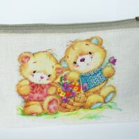 Косметичка 9098 из холста с нанесенным рисунком