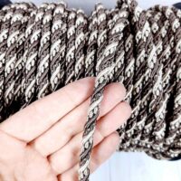 Шнур товстий для штор та меблів 0,5см №4610-1109 бежево-коричневий