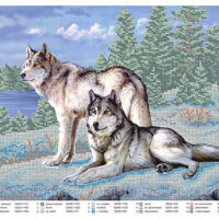 ЮМА 38 Волки, схема под бисер