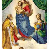 ЮМА 378 Сикстинская Мадонна, схема под бисер