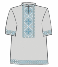 Сорочка мужская 785-14/08 р.50 (кор. рукав) лен