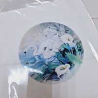 Принт для вишивки "Лебеді" Круг-44 А5 13*19см