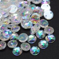 Пришивные Акрил Стразы Круглые 8*3мм Разноцветные