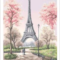 Золотая подкова ЗПП-019 Весна в Париже, схема под бисер