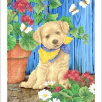 Золотая подкова ЗПТ-012 Песик, схема под бисер