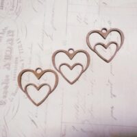 ПА-МН-016 Сердце в сердце 6,5*6,5*0,3см