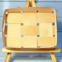 Корзинка из шпона Прямоугольная 12*16*3см