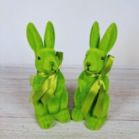 Декоративний Великодній Кролик 5*13см зелений лайм 113-154