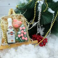 Мыло ручной работы Асти мартини, елочка с антиками, свинка мини