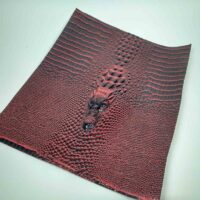 Кожзам с тиснением Крокодил красный 35*50см 6530!