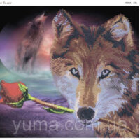 ЮМА 396 Мечты северного волка, схема под бисер