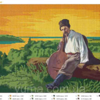 ЮМА 389 Тарас Шевченко, схема под бисер