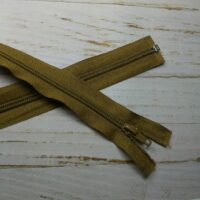 Молния разъемная, витая, Т5, 75см, нейлон, 0420 серо-горчичный