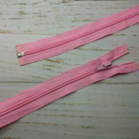 Молния разъемная, витая, Т5, 55см, нейлон, 0604 светло-розовый