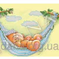 ДАНА-160 Медежонок в гамаке, схема под бисер