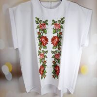 Юма Блуза для вишивки БЛ43 Лілія р,2XL