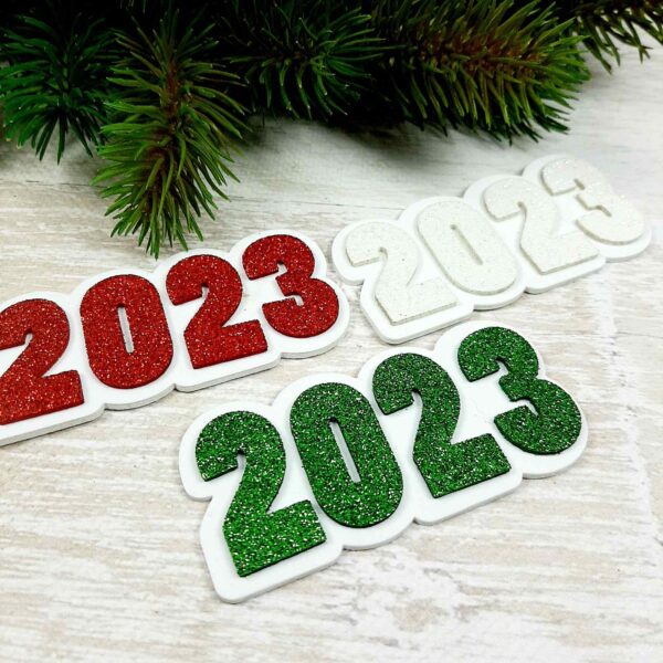 Декоративная надписть "2023" 8,5см 123057