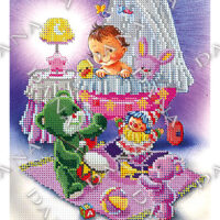 ДАНА-2242 Метрика для девочки, схема под бисер