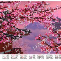 ДАНА-2247 Сакура, схема под бисер