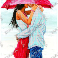 ДАНА-2251 Под красным зонтиком, схема под бисер