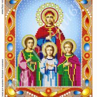 Фея Вышивки БК-19 Вера Надежда Любовь и София, схема под бисер со стразами