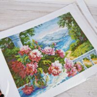 КІО 16-418 Букет півоній 33*45см схема для вишивки нитками