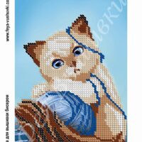 Фея Вышивки КД-14 Котик, схема под бисер