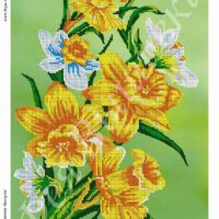 Фея Вышивки В-93 Нарцысы, схема под бисер