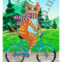 ЮМА 4233 На прогулке, схема под бисер