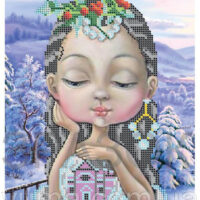 ЮМА 4219 Зимняя нимфа, схема под бисер