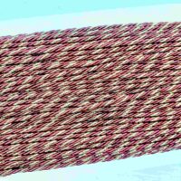 Шнур декоративный 3мм бордо с золотом