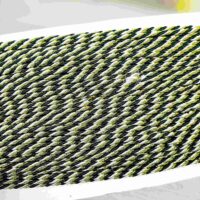 Шнур декоративный 3мм Зелено-бело-золотой 30016-142