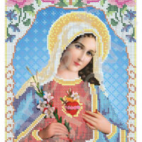 ЮМА 4171 Непорочное сердце Марии, схема под бисер