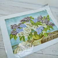 БлагоДар 14-60 Бузок в вазі 33*45см схема для вишивки нитками