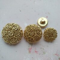 Пуговицы фигурные О-03-2 23мм золото
